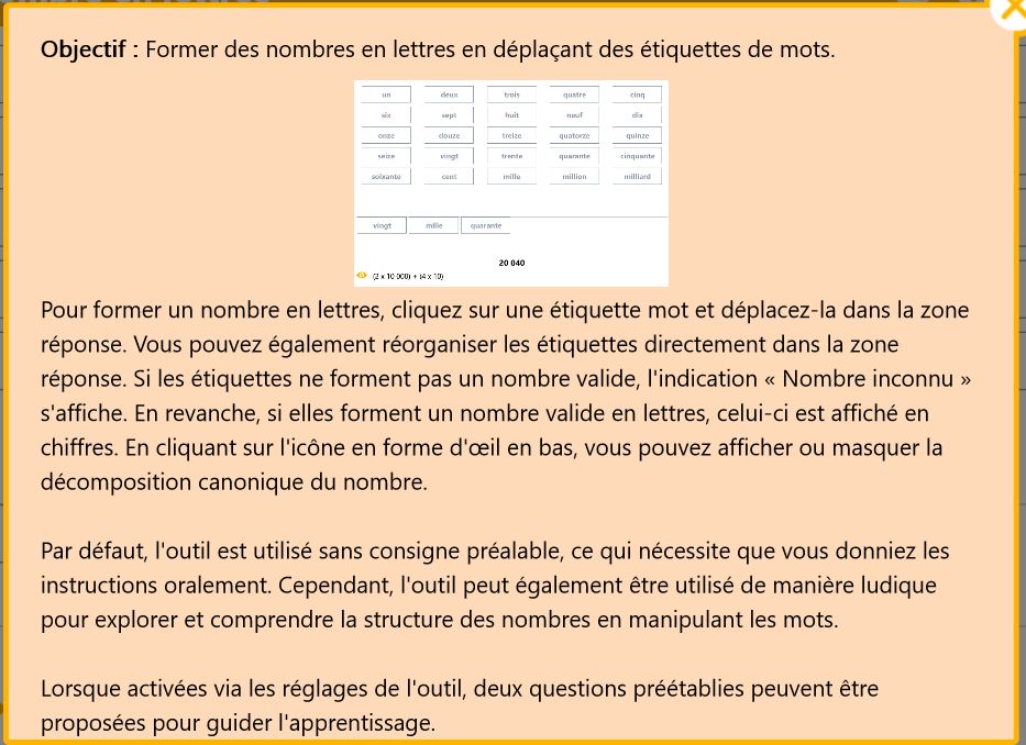 Mode d'emploi de l'activité de découverte